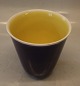 Klosterkælderen præsenterer: 2810 Aluminia Blå og gul Columbine Vase 13 cm ca 1958