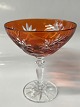 Antik Huset præsenterer: Rømer Glas Likør skål Orange.Højde 9,5 cm.