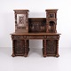 Osted Antik & Design præsenterer: Monumentalt Nyrenæssance Skrivebord med Overbygning ca. 1880–1900