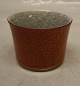 Klosterkælderen præsenterer: 212-3642 Kgl. Orange bæger med gråt og guld 5.7 x 7.5 cm Kongelig Dansk Craquelé, ...
