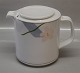 Klosterkælderen præsenterer: 414 Tekande / Kaffekande med låg 1,3 l / 15 x 20 cm Blå Orkide B&G