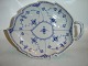 Blue Fluted Half Lace,
Leaf Shaped Cake Dish,  Sold