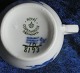 Blue Flower Plain Danish porcelain. Set of 4 high-handled cups No 8193 + 1 saucer