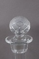 Christiansborg dänisch Kristall Glasservice. Karaffen mit Original Stopfen 25cm