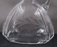Vinkaraffel i klart glas med slibninger og original prop 24cm