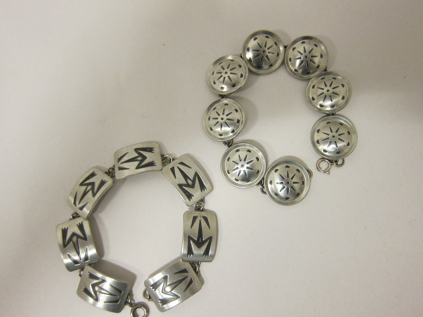 ViKaLi - Armbånd af tin * Vintage smykker * Stemplet: Jørgen Jensen Denmark Pewter *