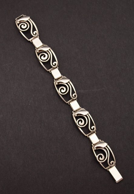 Art deco vintage 830 silver bracelet