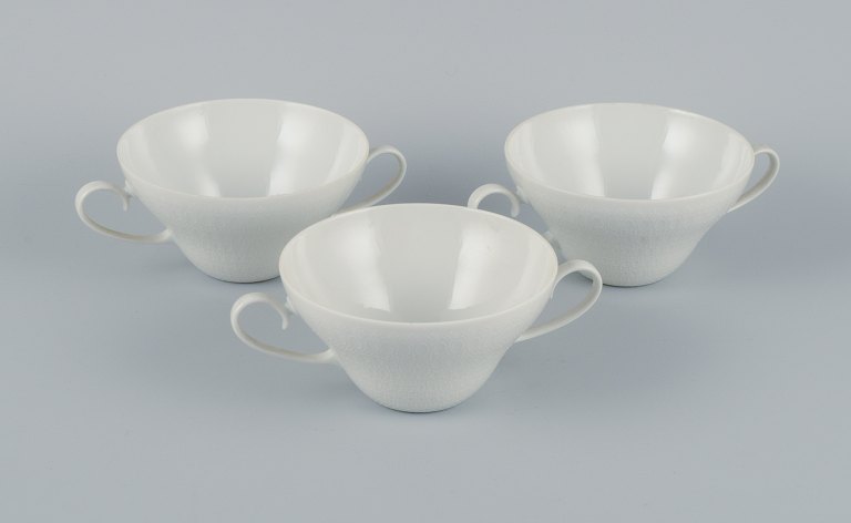 Bjørn Wiinblad for Rosenthal, a set of three bouillon cups.