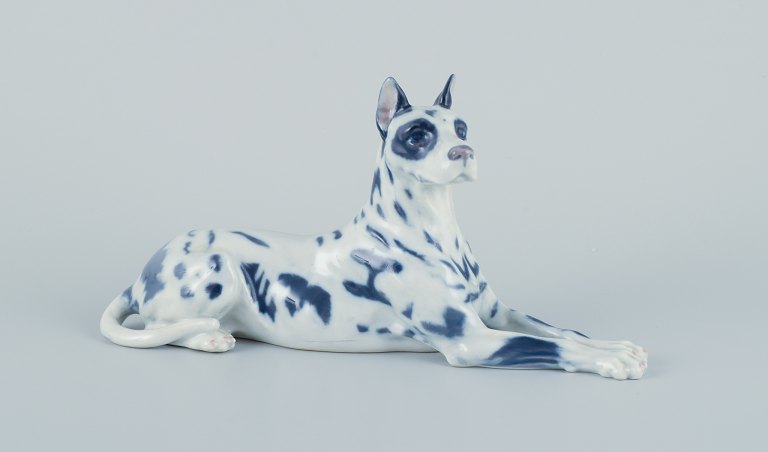 Royal Copenhagen, porcelain figurine of a Great Dane harlequin