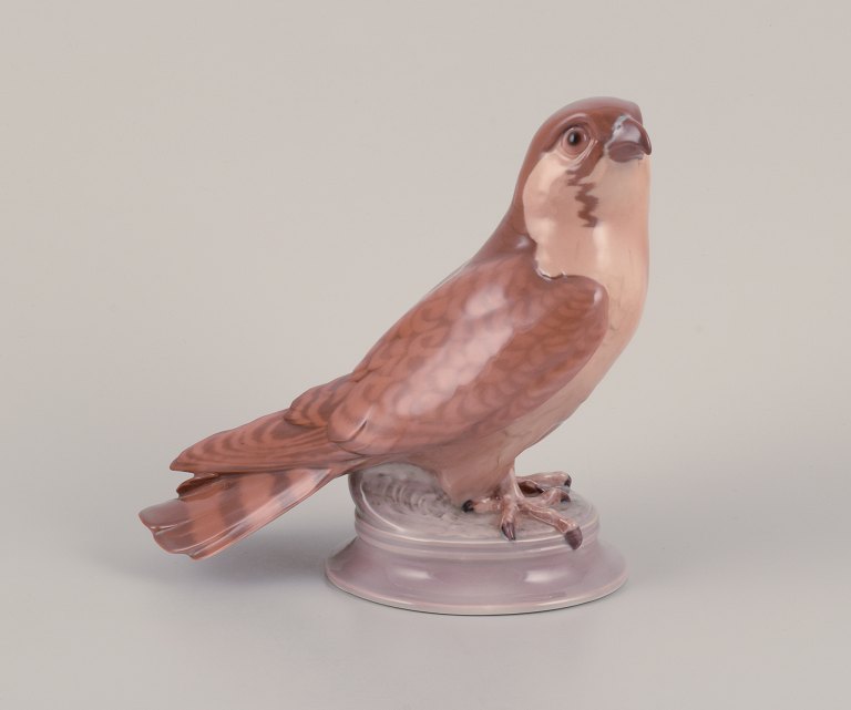 Dahl Jensen for Bing & Grøndahl, porcelænsfigur af tårnfalk.
Model 1666.