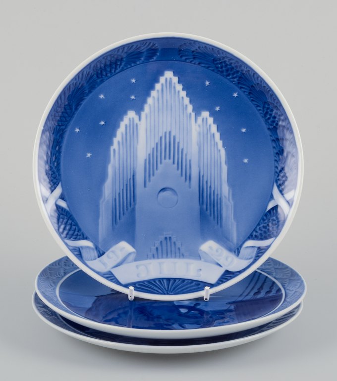 Royal Copenhagen, et sæt på tre juleplatter.
Årgange: 1925, 1927 og 1929.