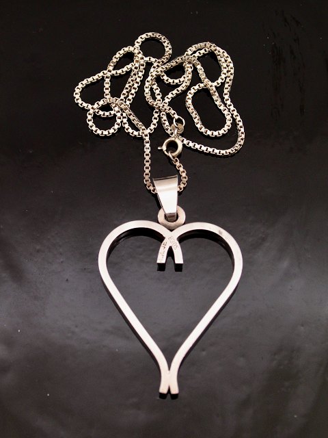 830 silver heart pendant