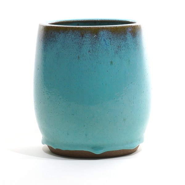 Finn Cavling Clausen stoneware vase. H: 16cm