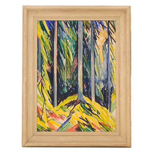 William Scharff, Dänemark, 1886-1959, Öl auf Leinen. Signiert William Scharff. 
Lichtmasse: 69x49cm. Mit Rahmen:88x68cm
