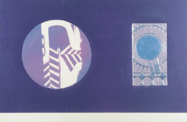 Gino Scarpa (1924–2022)
Litografi i farver med bladsølv.