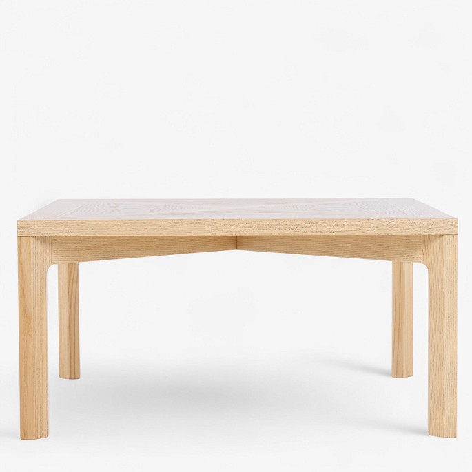 Poul Kjærholm / PP Møbler.
PK 70 - Square coffee table in patinated ash wood. Manufacturer