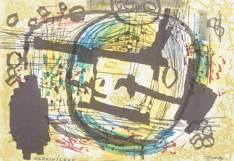 Bengt Orup
Farvelitografi. Signeret med blyant samt nummereret.