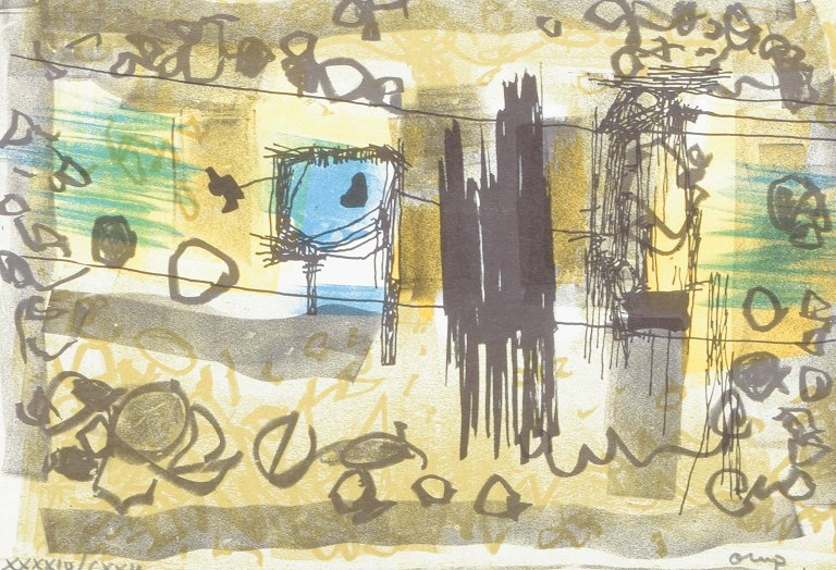 Bengt Orup
Farvelitografi. Signeret med blyant samt nummereret.