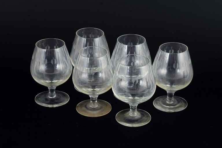 Holmegaard – Kirsten Piil
Designed by Per Lütken in 1956.
6 port wine glasses, ca. 1950/60s.
