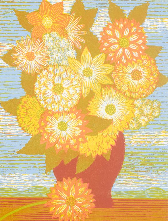 Tage Stentoft
Træsnit.