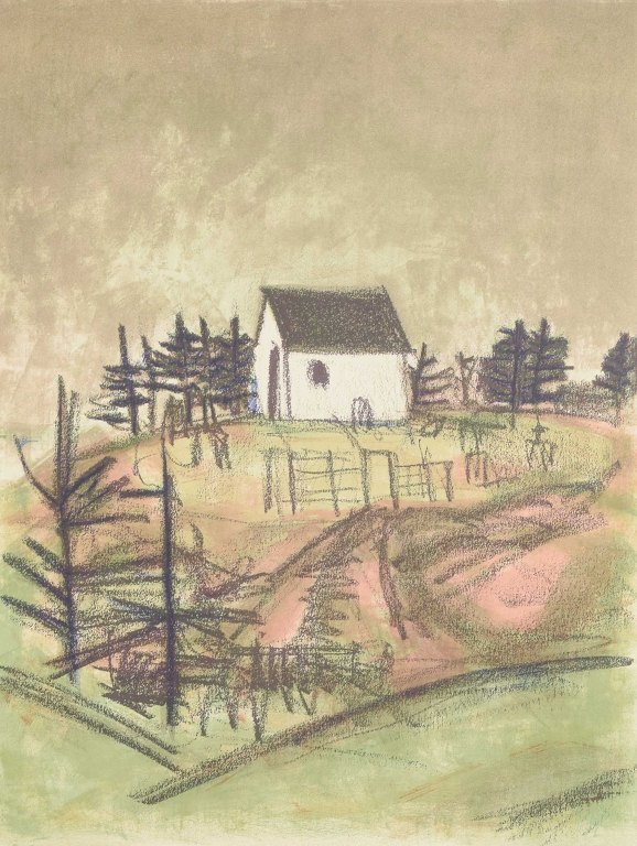 Anelise Søndergaard (f. 1934)
Farvelitografi.