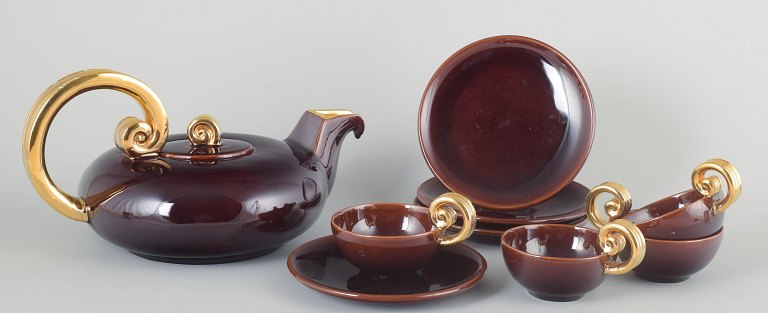 Marcel Giraud, Vallauris, France
Tea service for 4 persons, 1960/70s.