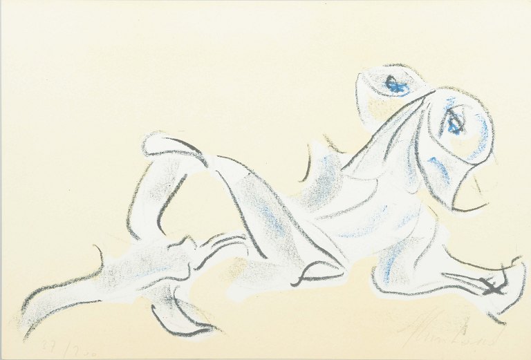 Abstrakt komposition
Farvelitografi