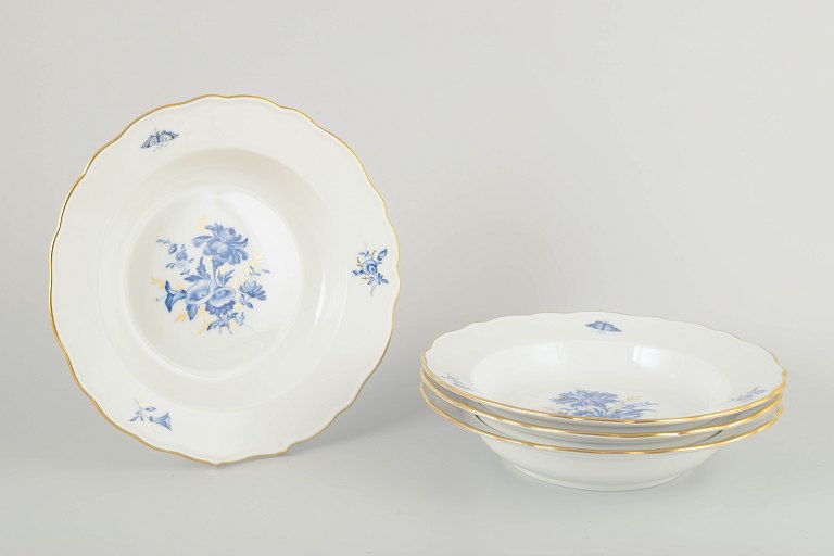 Meissen
4 dybe tallerkener, tidligt 1900-tal.