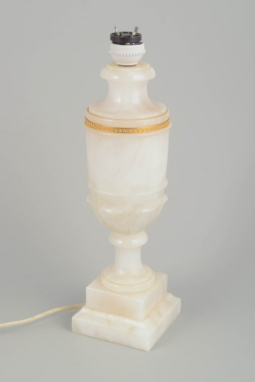 Italiensk alabaster bordlampe, midten af 1900-tallet.