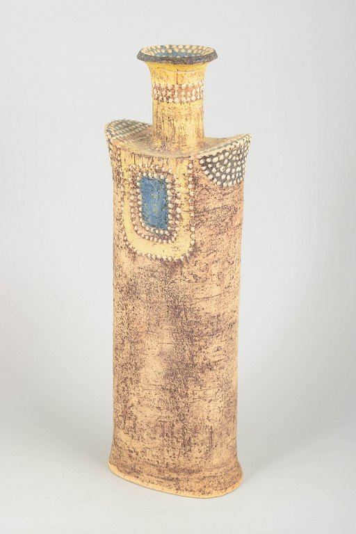 YNGVOR BLOMSTRÖMLarge unique art-pattern vase, Sweden, 1970s.