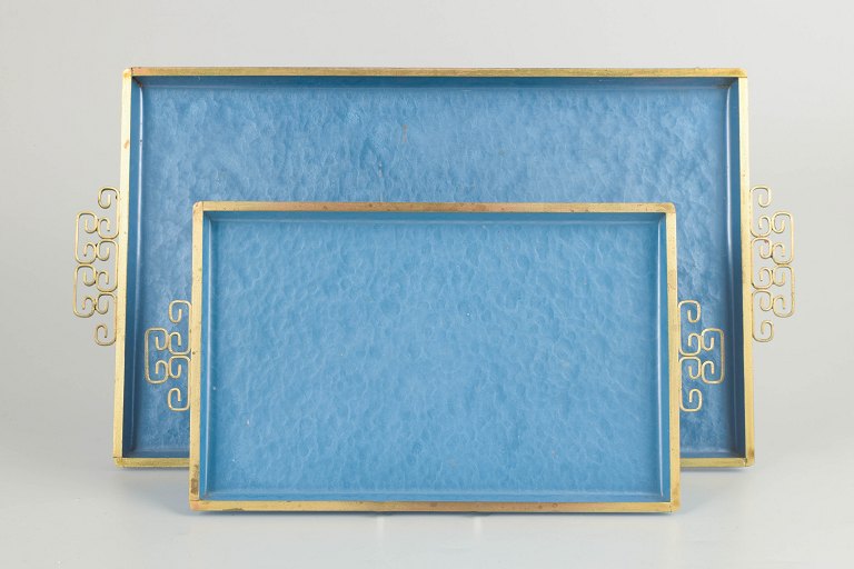 Kyes Enamel WareEnamel trays, Art Deco, 1930/40s.