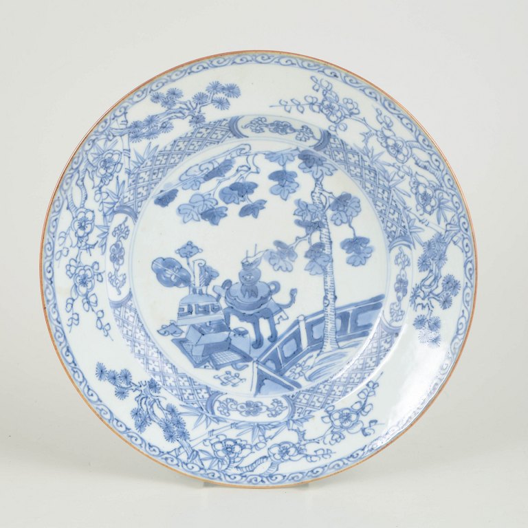 Chinese export porcelain, plate. Qing Dynasty