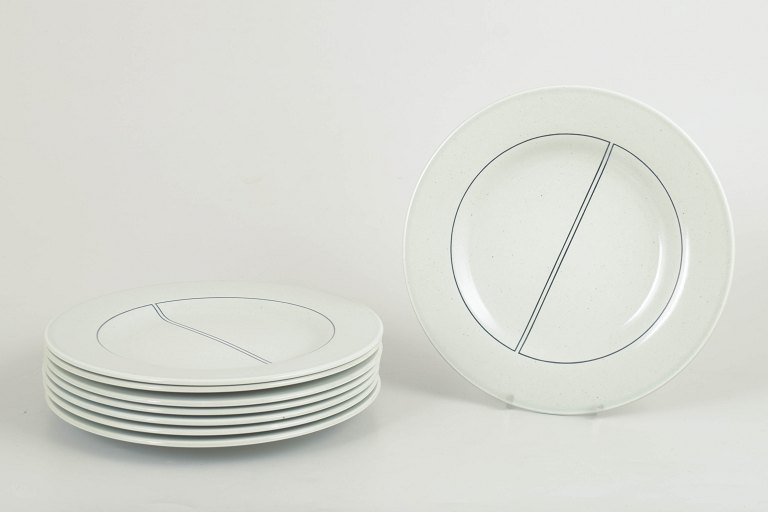 Stig Lindberg for Gustavsberg, plates.Set of eight.