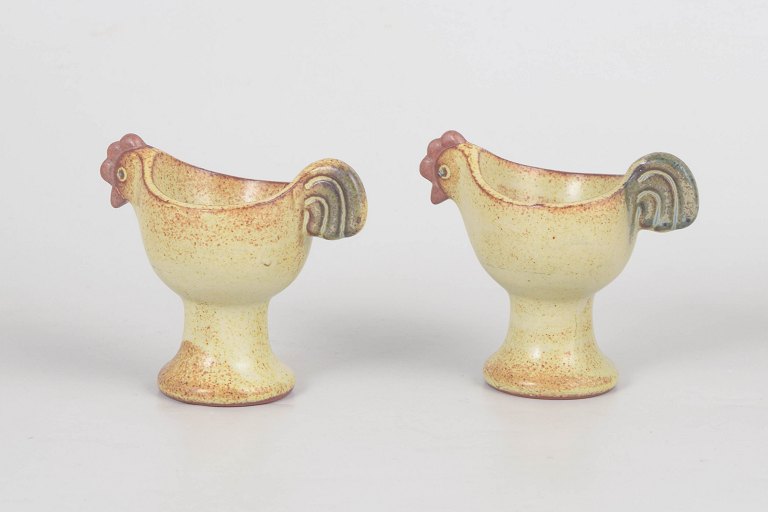 Lisa Larson for Gustavsberg, set of two egg cups.