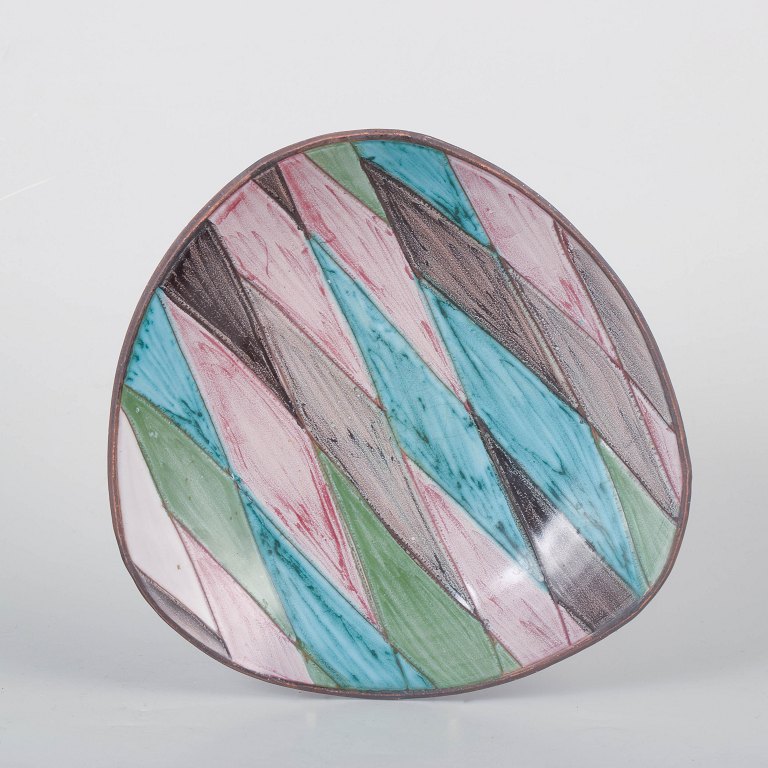 Irma Yourstone, hand-painted dish.
