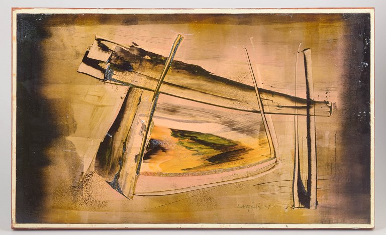 Bengt Lissegårdh, mixed media, listed Swedish artist.