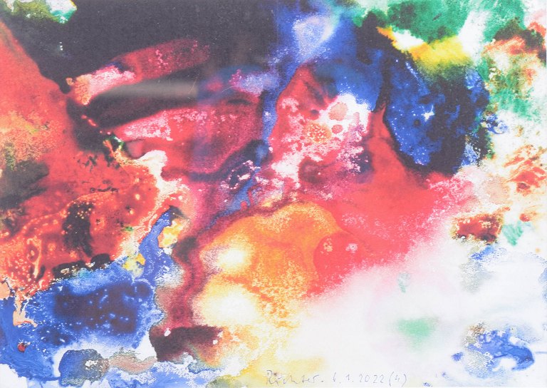 Gerhard Richter, offset print, internationally acclaimed German visual artist.