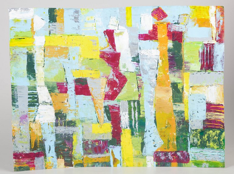 Lucja Szostak, abstract painting, listed Polish visual artist.