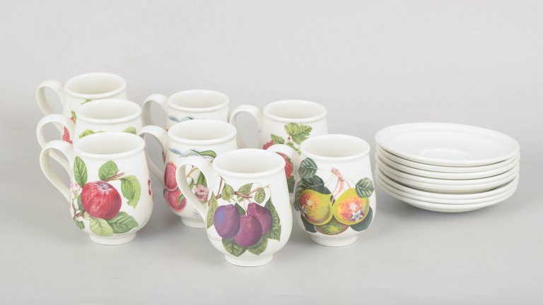 Susan Williams-Ellis for Portmeirion "Pomona", sæt med otte krus.