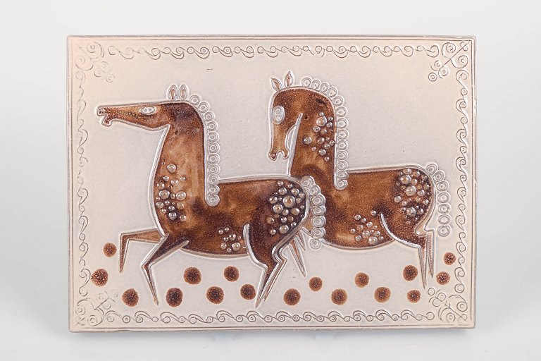Britt Philipson for Upsala Ekeby, wall plaque.